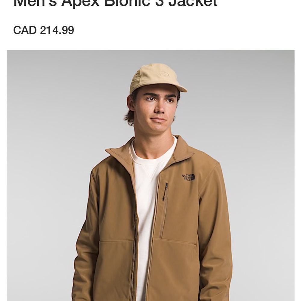 The North Face Men's Apex Bionic Jacket - Tan